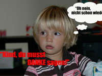 Erziehungsbasar - Tipps zum DANKE SAGEN