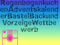 Der Regenbogentorten-Adventskalender-Zuckerherzen Komplex